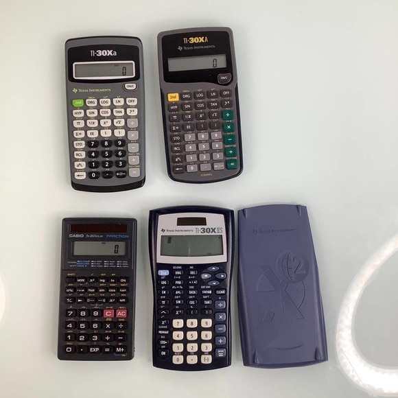 Texas Instruments 30Xa 30XA 30XIIS Casio fox-260solar calculators bundle of 4 - Picture 7 of 7